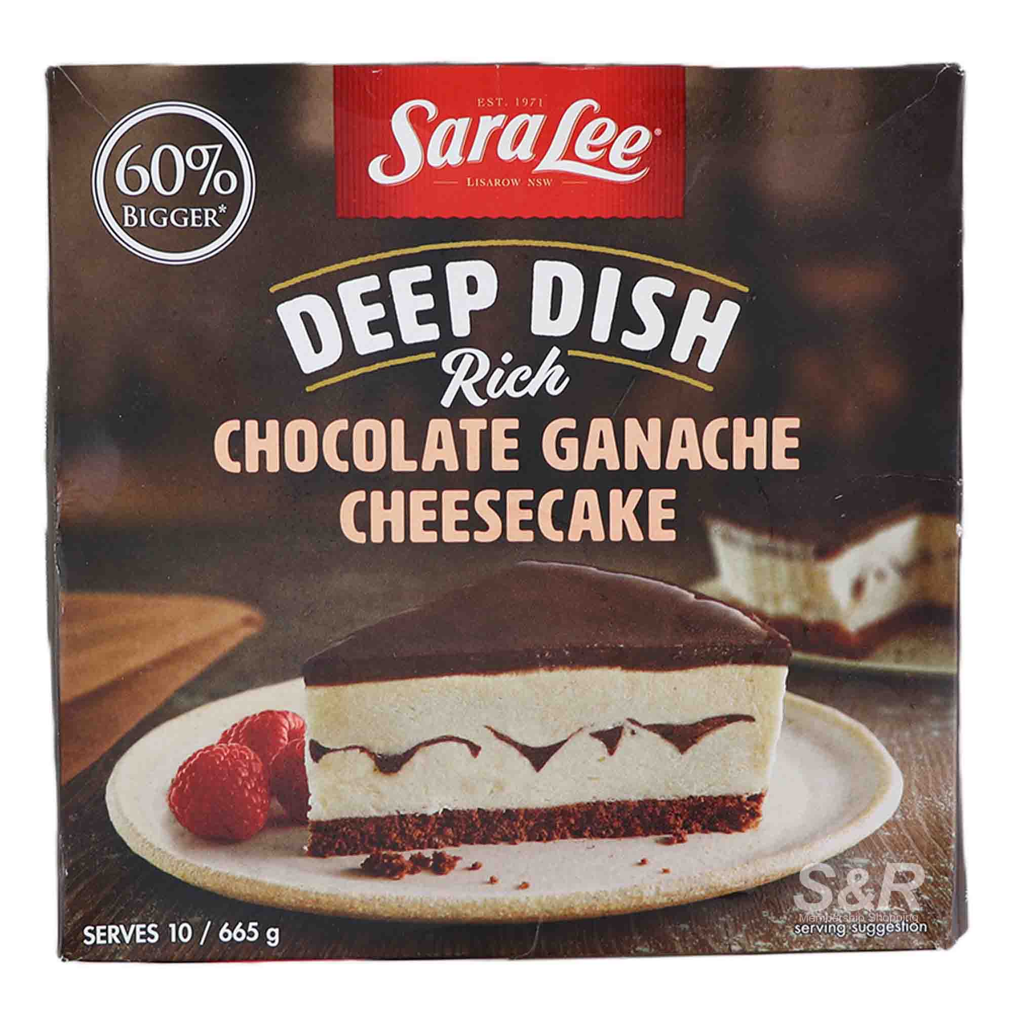 Sara Lee Deep Dish Rich Chocolate Ganache Cheesecake 665g Sara Lee Deep Dish Rich Chocolate Ganache Cheesecake 665g
